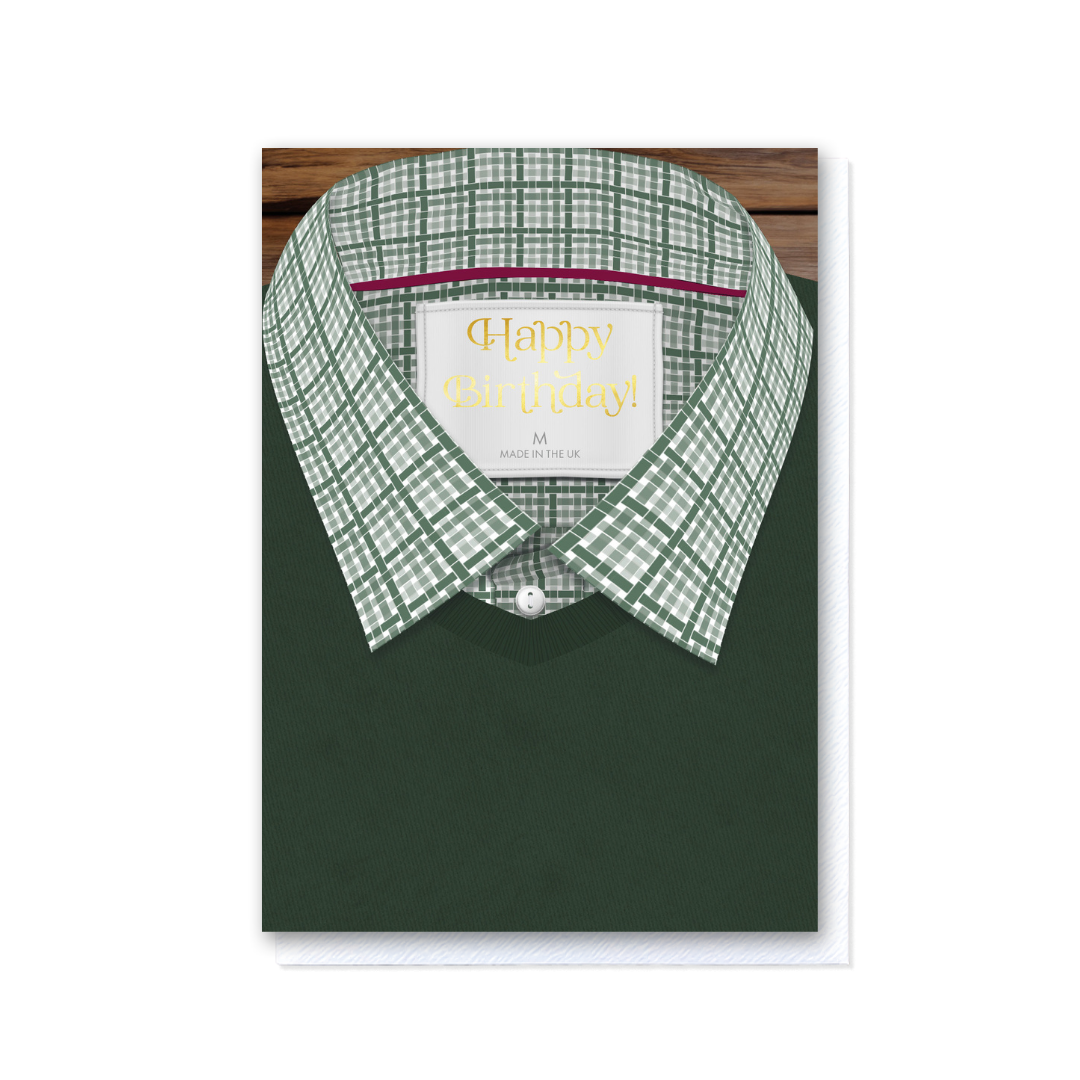 Attirely Good - Sage Gingham Happy Birthday