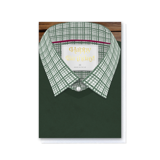 Attirely Good - Sage Gingham Happy Birthday