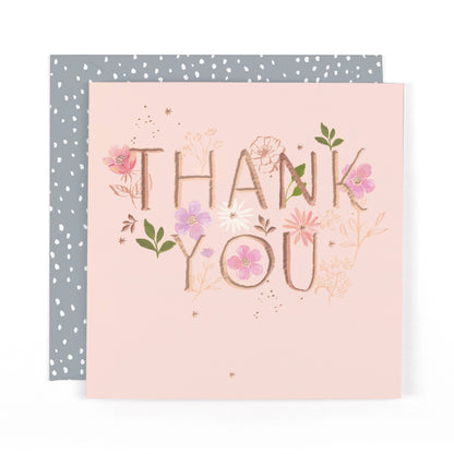 Botanique Thank You Type And Flowers