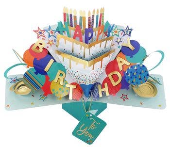 Birthday Cake - Pop-Up Greeting Card - Second Nature
