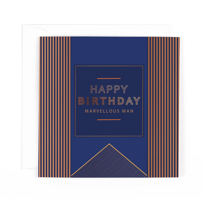 Pocket Square Happy Birthday Card