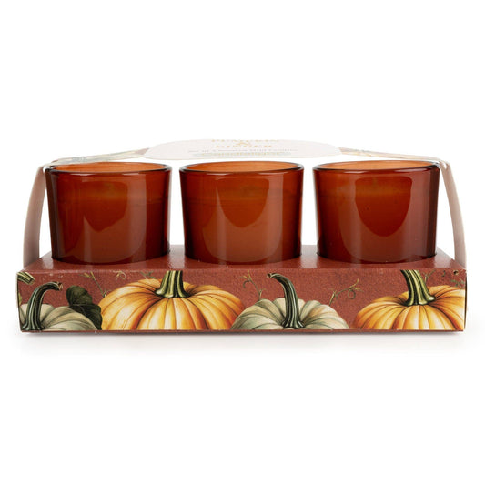 Set of 3 Votive Candles - Pumpkin & Ginger