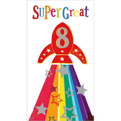 Brightside Age 8 Birthday Card