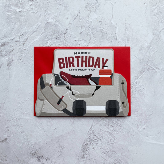 Happy Birthday Gym Bag Card