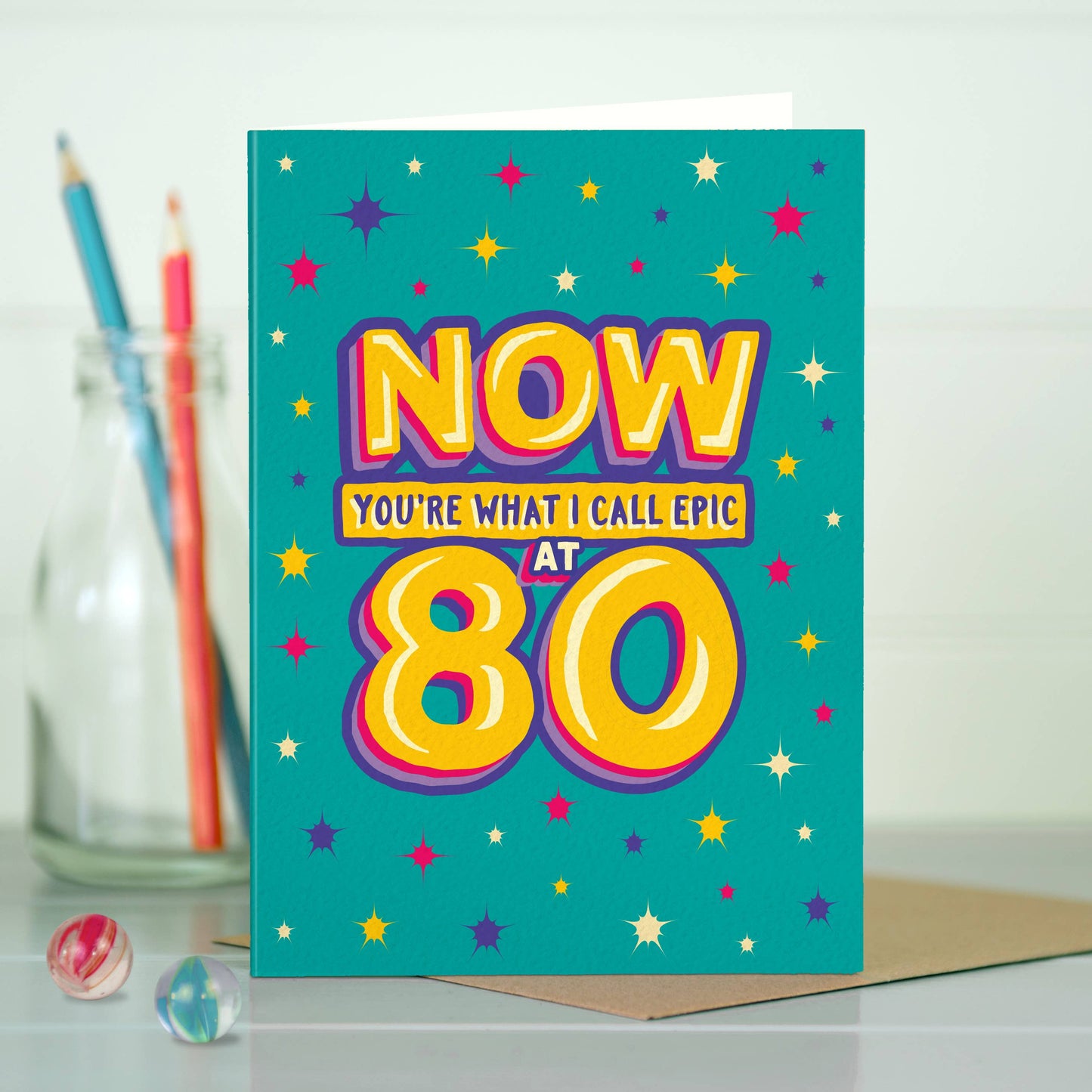 GA17 Funny epic 80th milestone birthday card