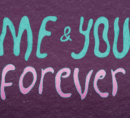 Me & You forever - Ghost love - valentines anniversary card