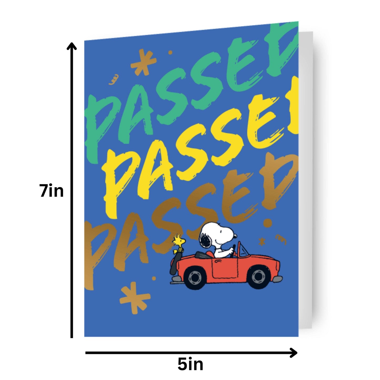 Peanuts Snoopy Passed Driving Test Card