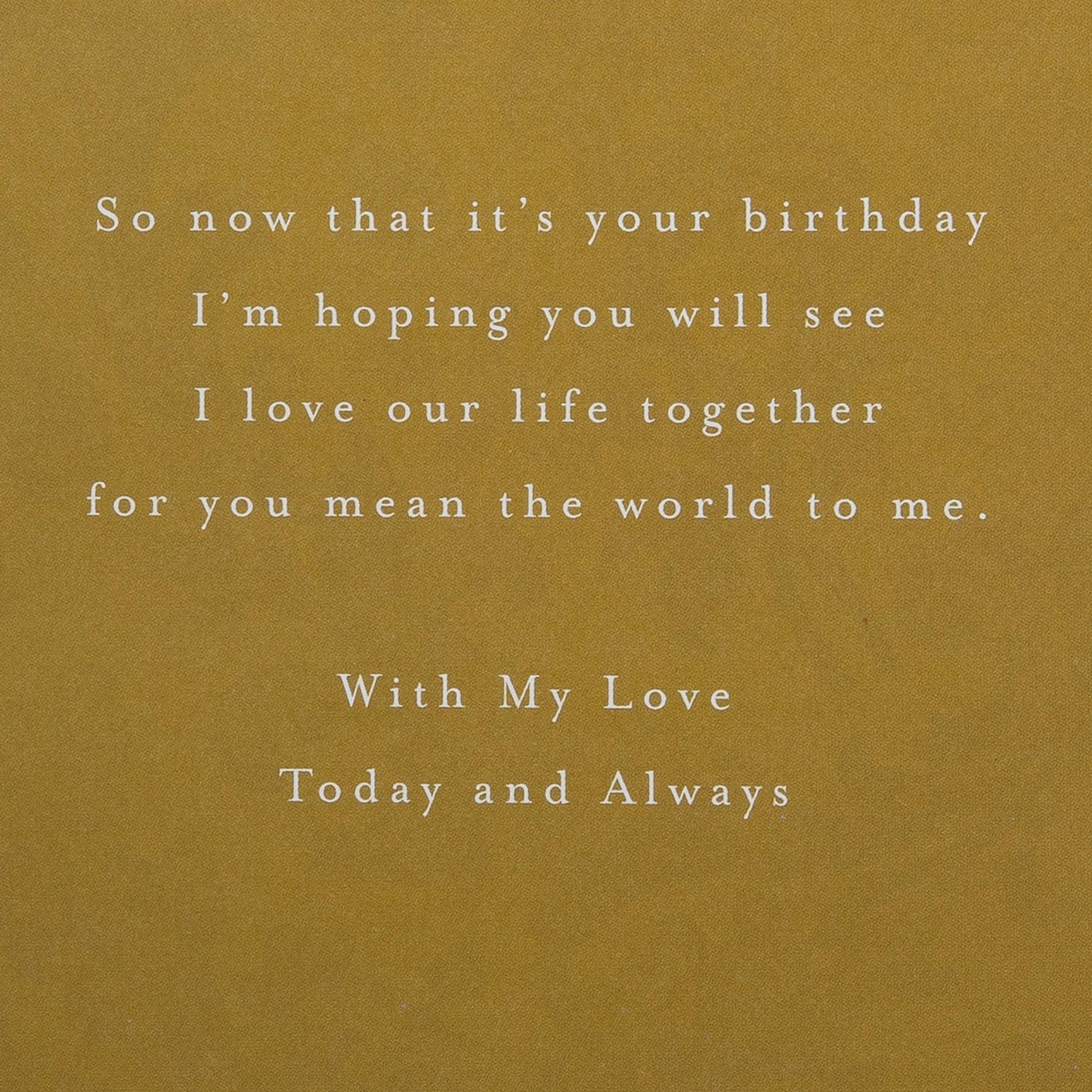 Birthday Card for Husband with Floral Design and Verse