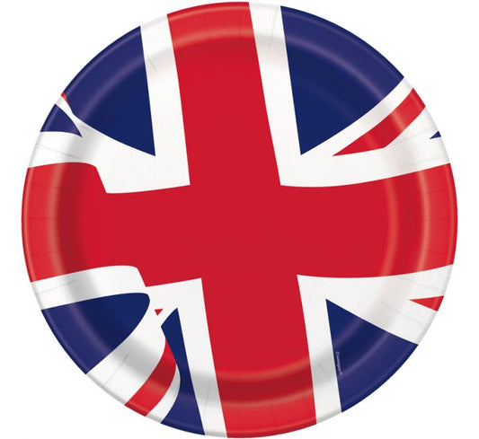 8PK 9IN UNION JACK PLATES