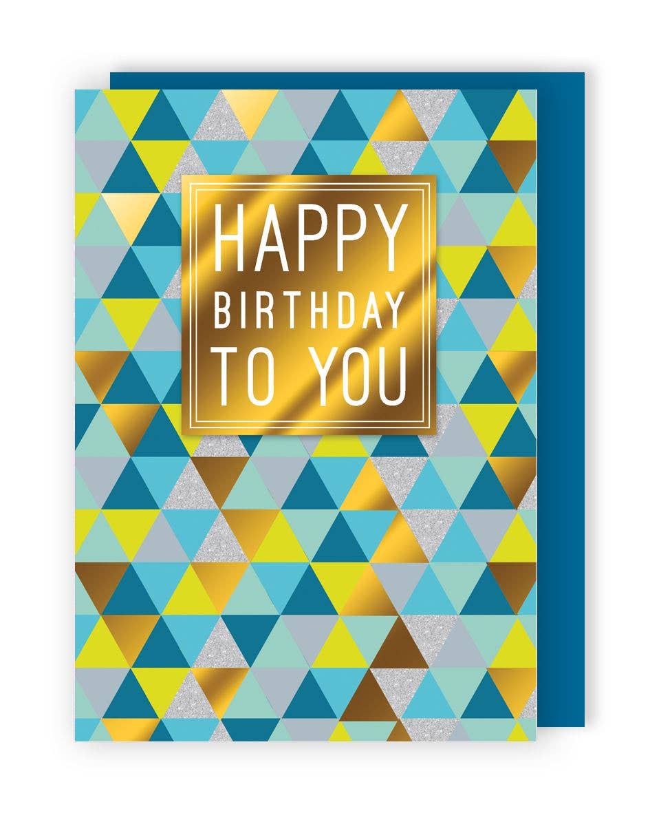 Happy Birthday TrianglePattern - Yours Truly - Second Nature