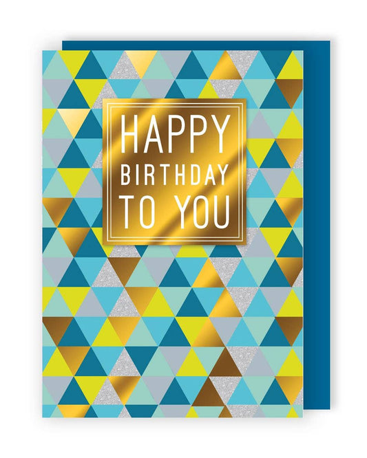 Happy Birthday TrianglePattern - Yours Truly - Second Nature