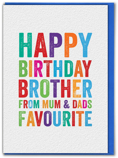 Sale Funny Card - Brother Favourite