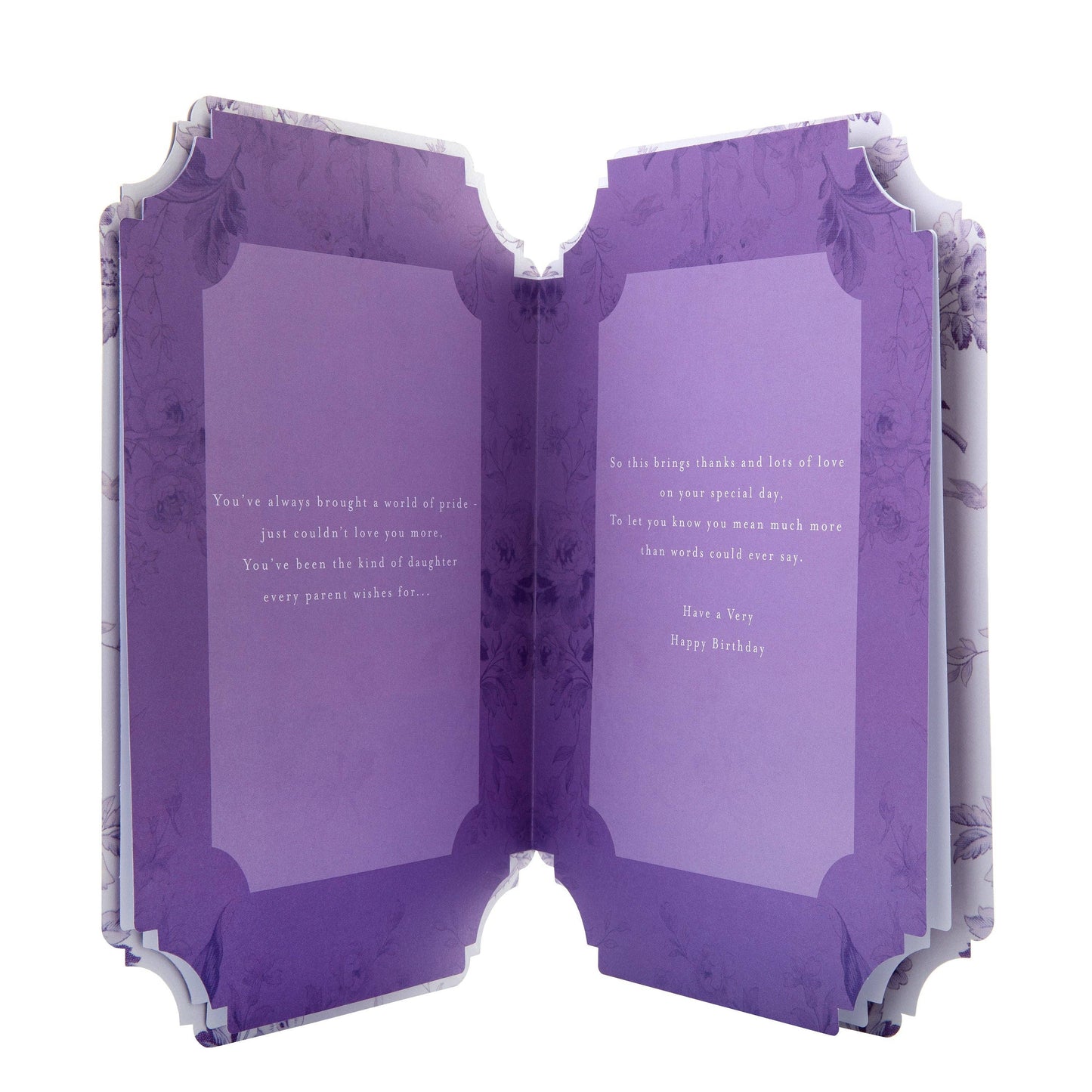 Birthday Card for Daughter with Floral Design and Verse