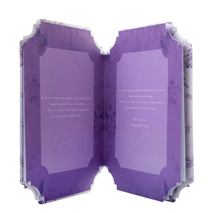 Birthday Card for Daughter with Floral Design and Verse