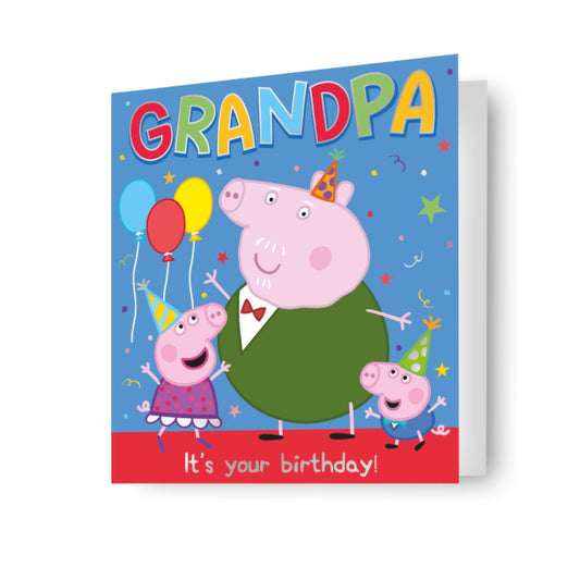 Peppa Pig Grandpa Birthday Card