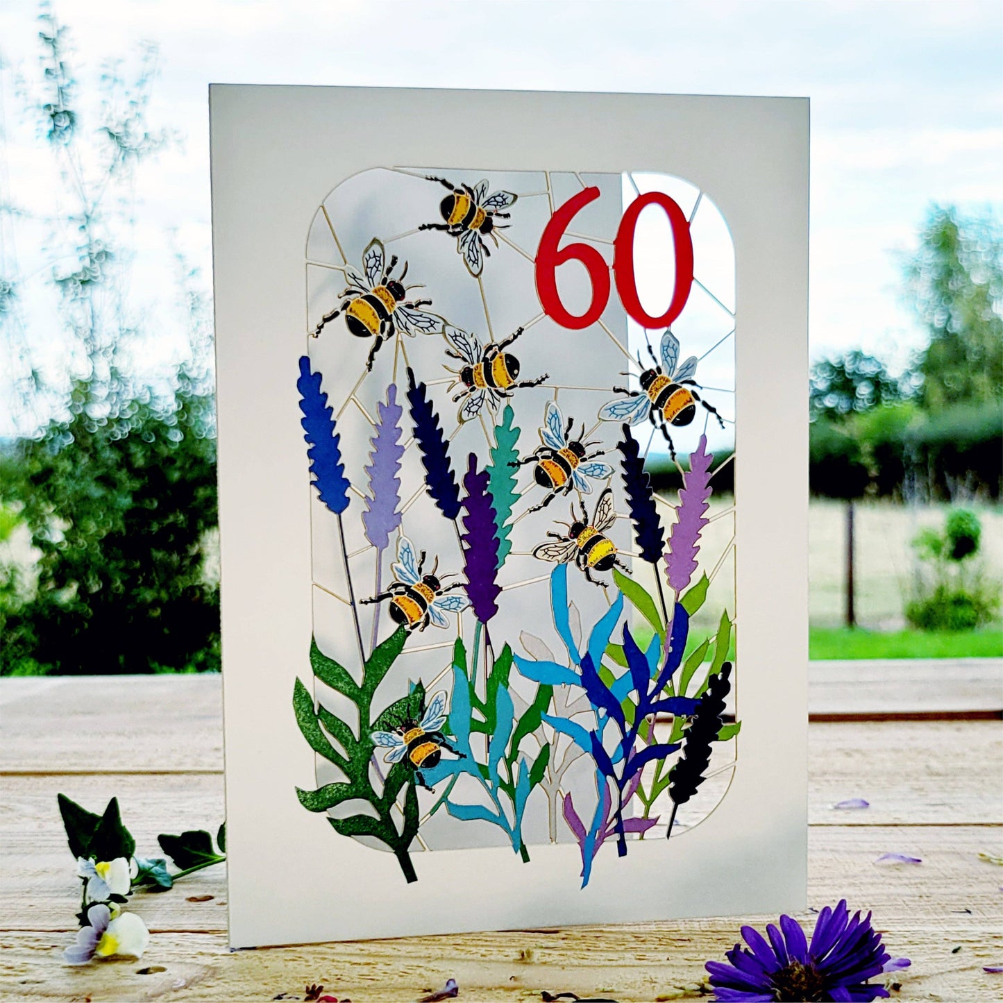 Age 60, 60TH Birthday Bee Card