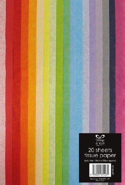 (20) MULTI-COL TISSUE PAPER