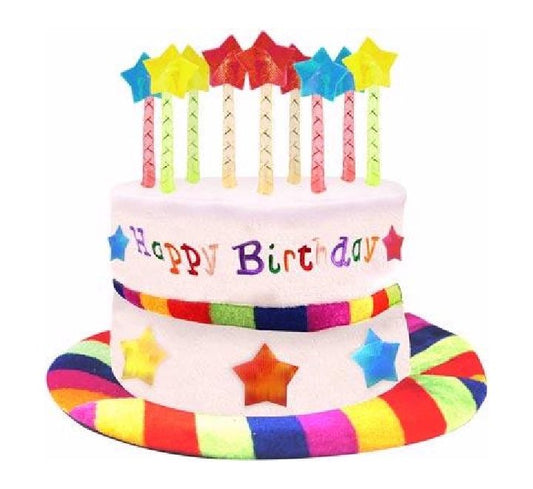 BIRTHDAY CAKE RAINBOW HAT