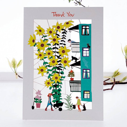 Sunflower Thank You Greeting Card