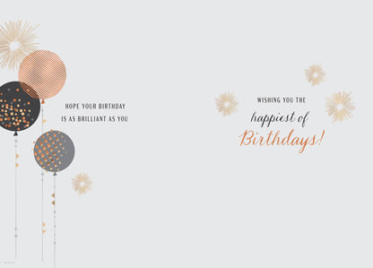 Birthday Card, Dad, Balloons