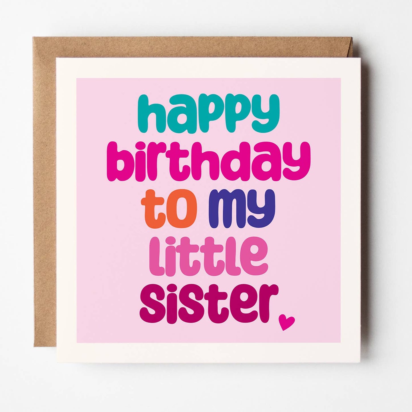 Birthday Little Sister - Family Card