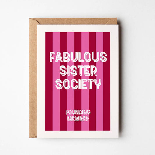 Fabulous Sister Society - Family Card
