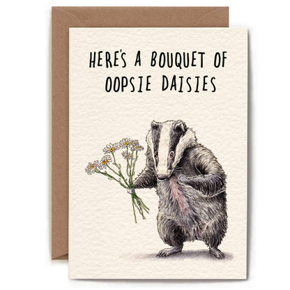Oopsie Daisies Card - Sorry Card - Apology Card