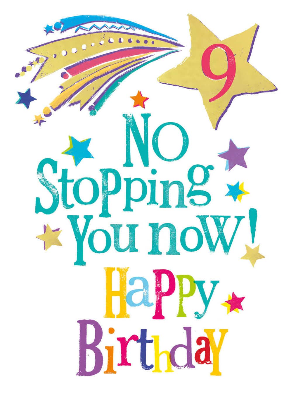 Brightside Age 9 Birthday Card