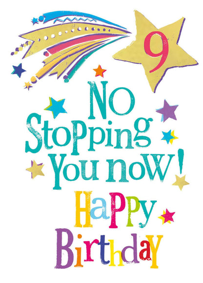 Brightside Age 9 Birthday Card