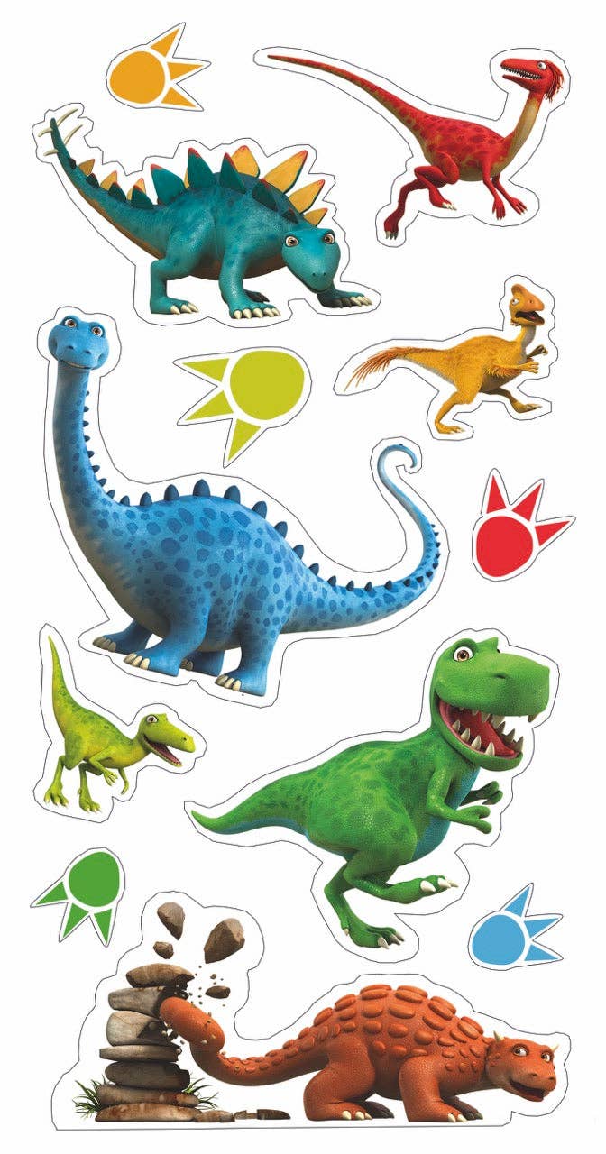 Dinosaur Roar Age 2 Sticker Birthday Card
