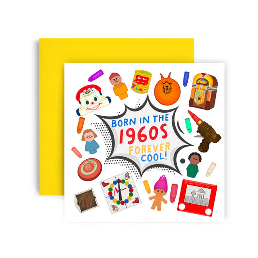 Born in 1960's Birthday Card