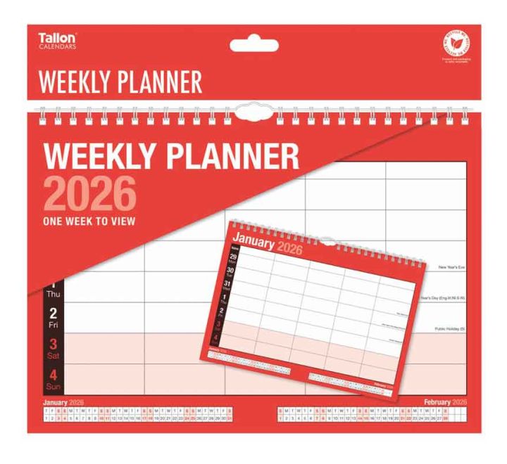 5 COLUMN WEEK TO VIEW PLANNER