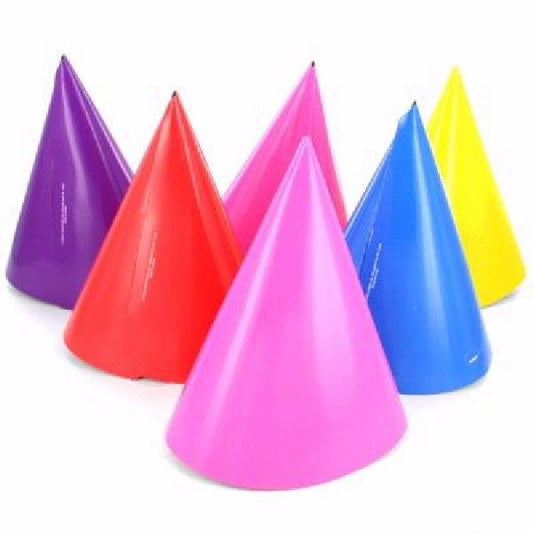 (8) ASST COLOURS PARTY HATS