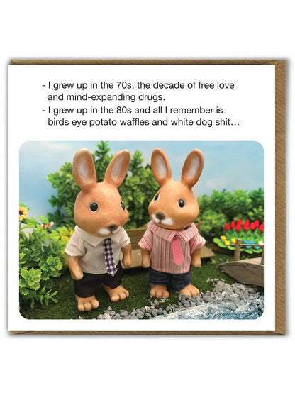 Funny Birthday Card - I Grew Up In The 80s - by Forest_Fr1ends