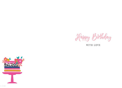 Birthday Card, Granddaughter, Cake