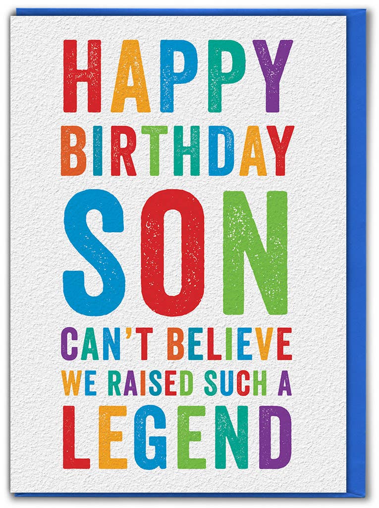 Funny Son Card - Legend