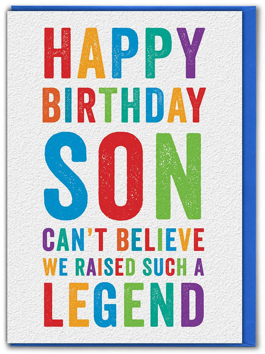 Funny Son Card - Legend