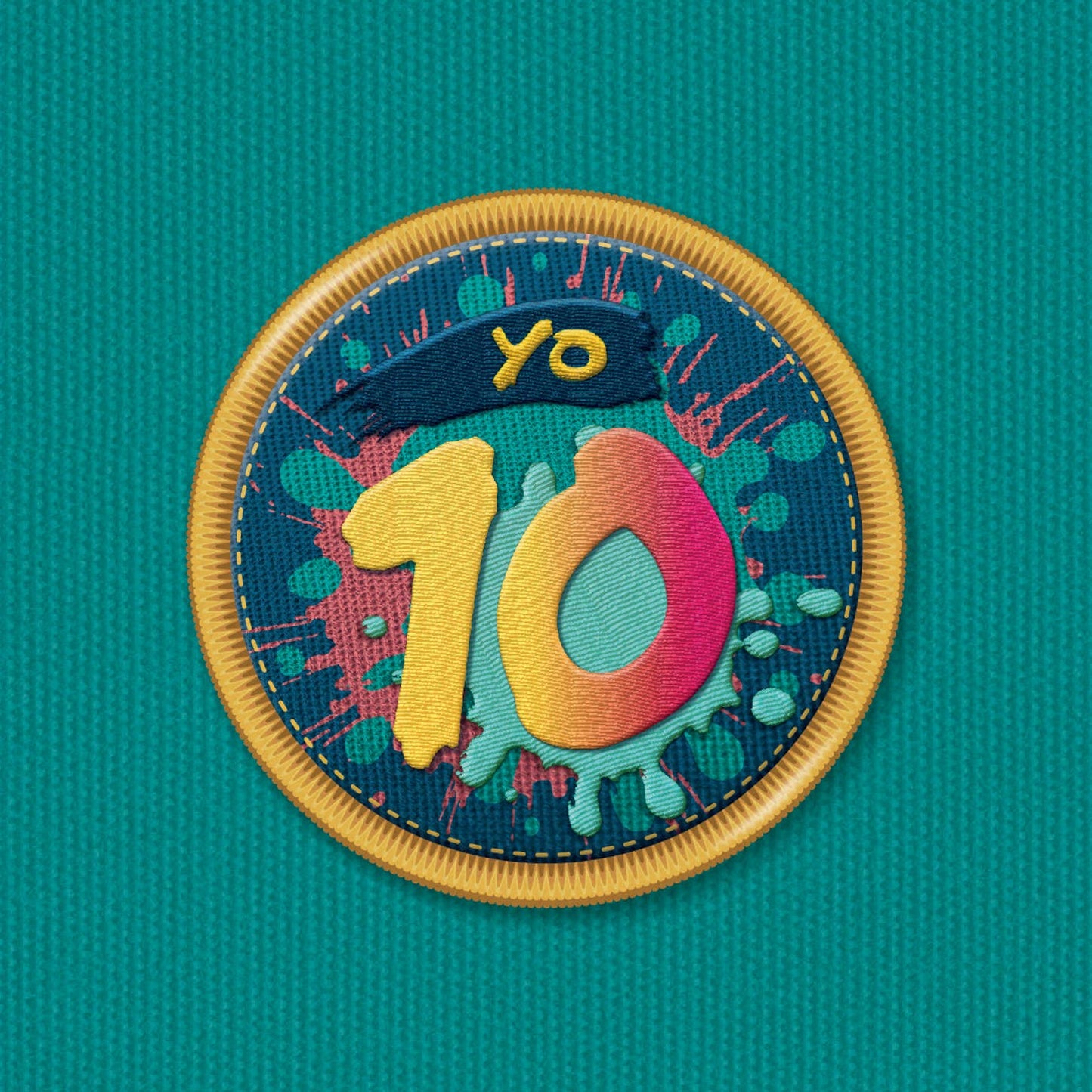 NAP250 10th birthday card, yo 10