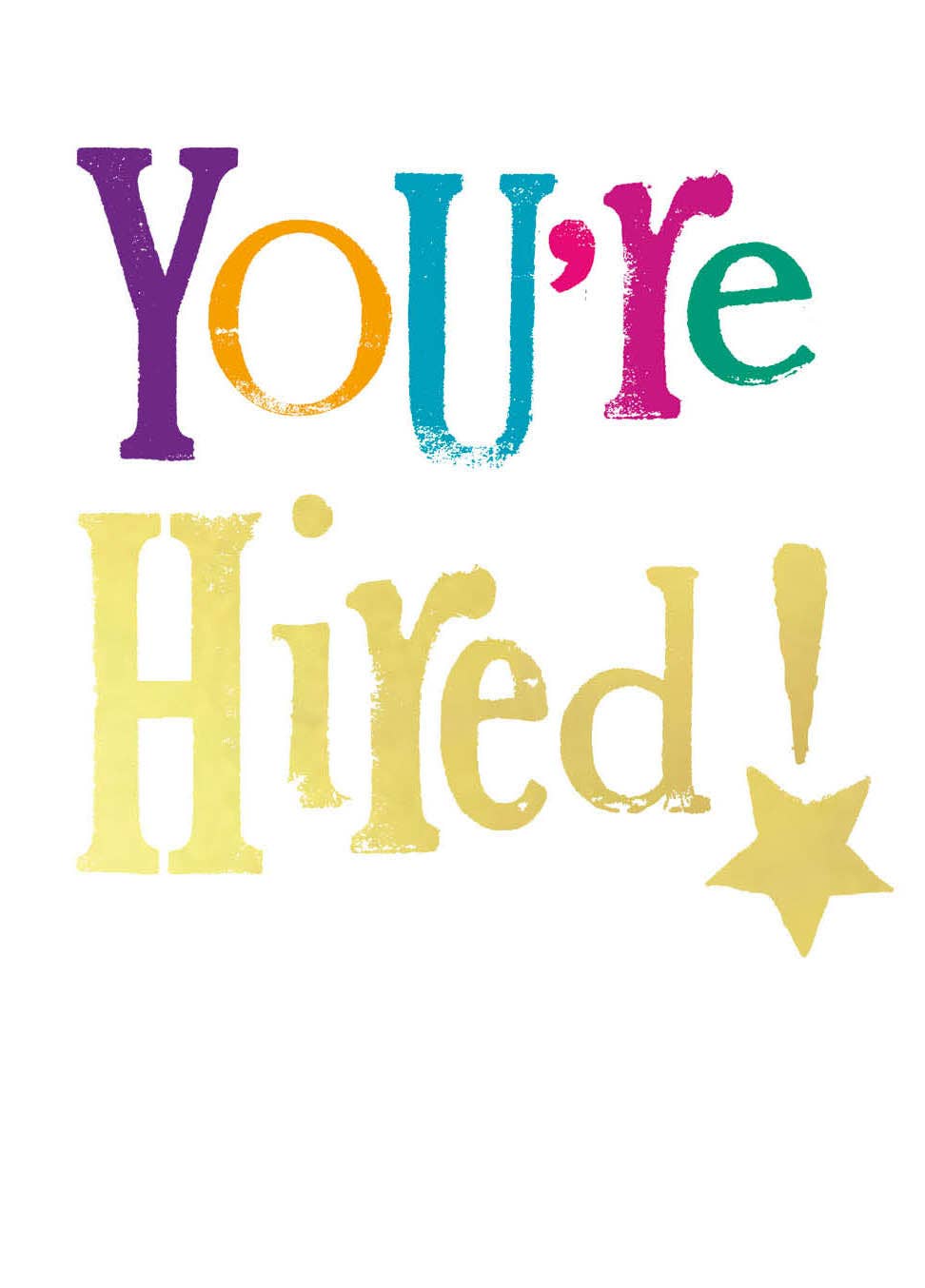 Brightside 'You're Hired' New Job Card