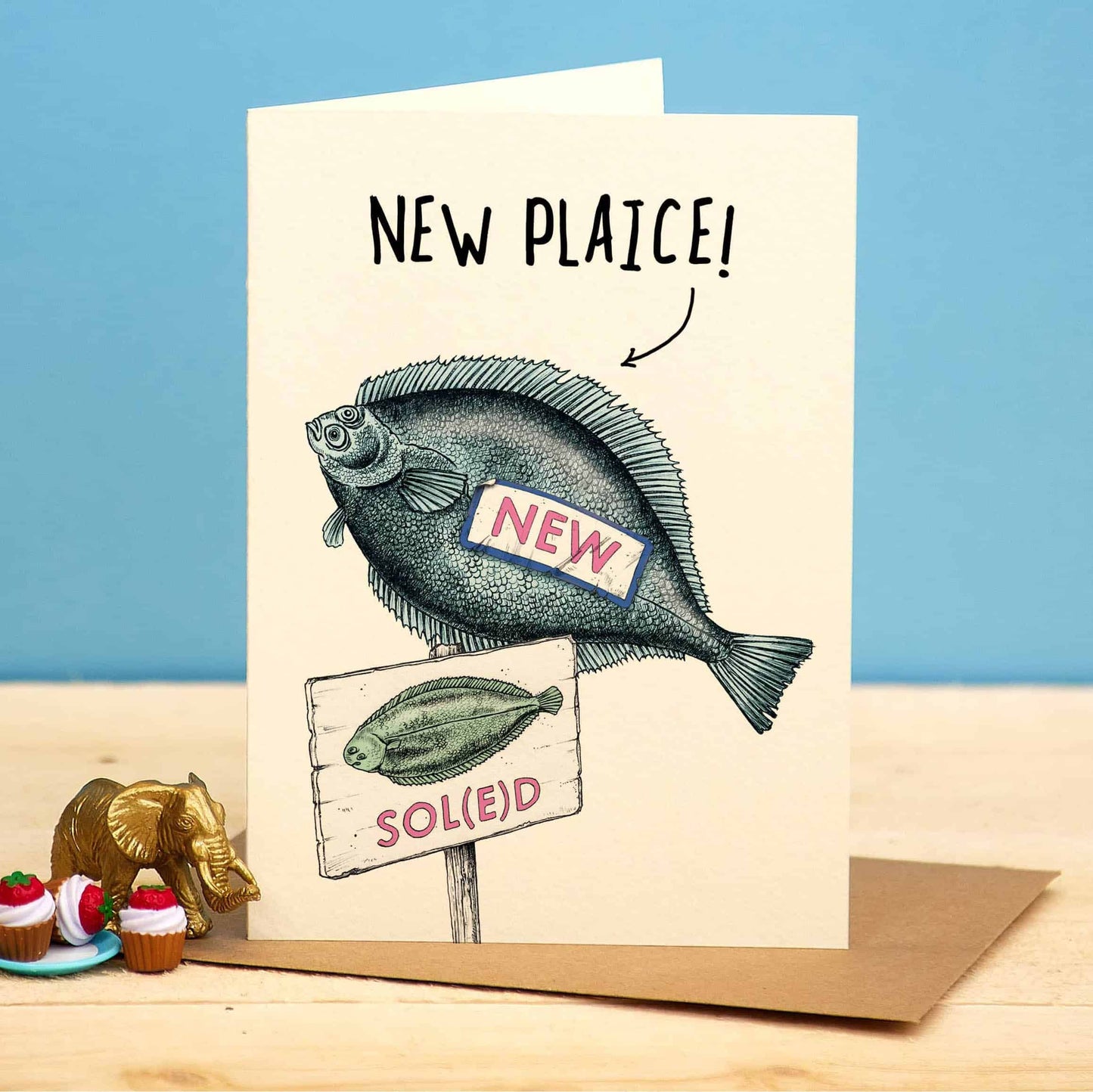 New Plaice Card - Housewarming Card - New Home Card