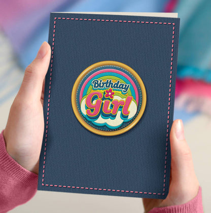 NAP14 Birthday card, birthday girl