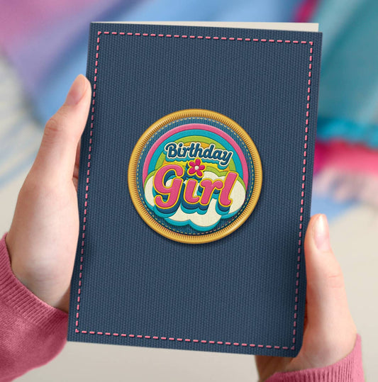 NAP14 Birthday card, birthday girl