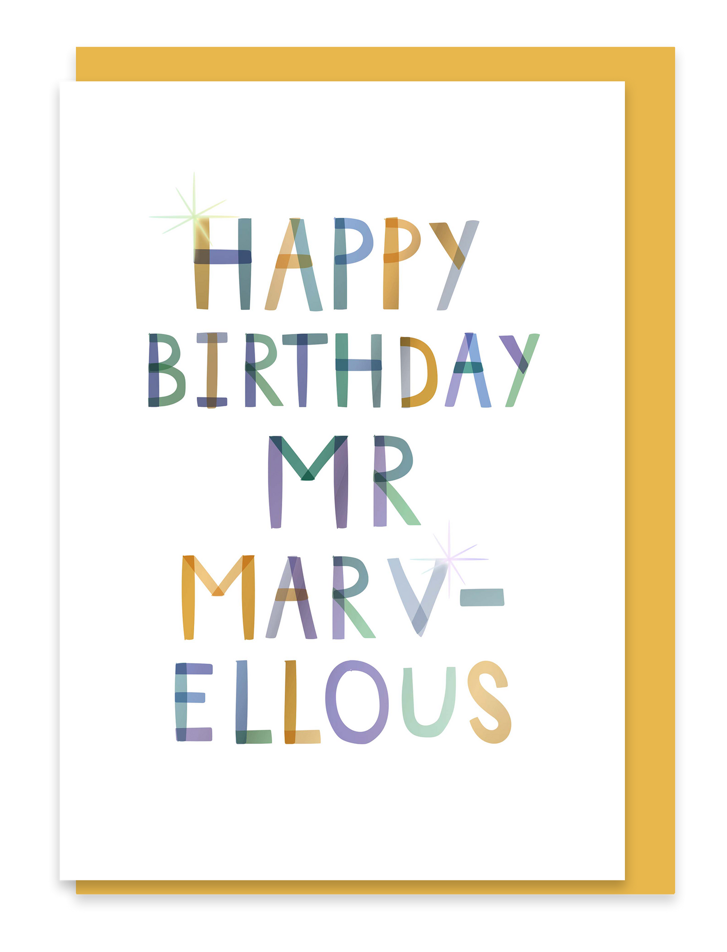 Happy Birthday Mr Marvellous – Birthday Foiled Greeting Card