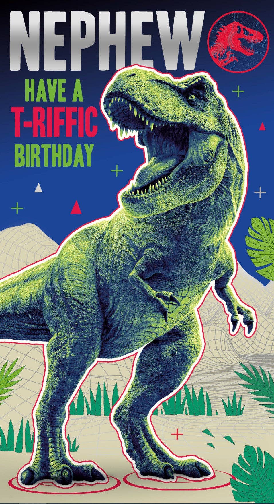 Jurassic World 'Nephew' Birthday Card