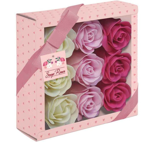 PINK SOAP ROSES GIFT BOX