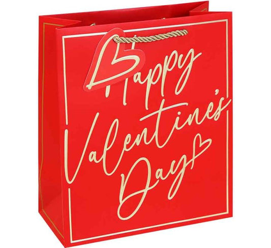 VALENTINES TEXT MEDIUM GIFT BAG