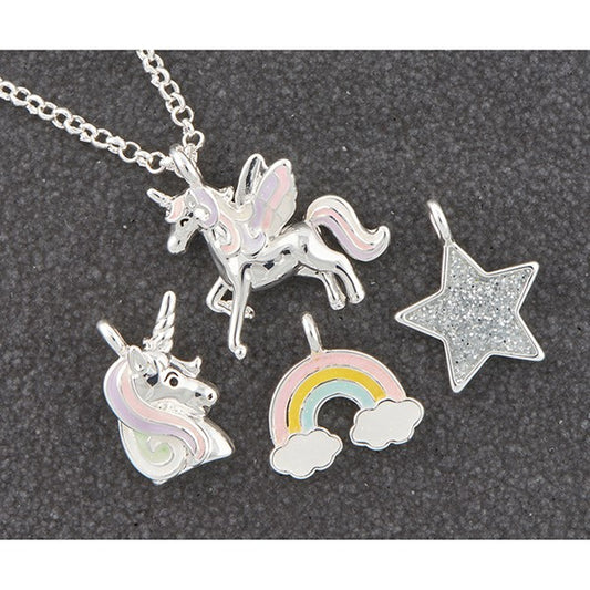 Girls Make Your Own Silver Plated Necklace