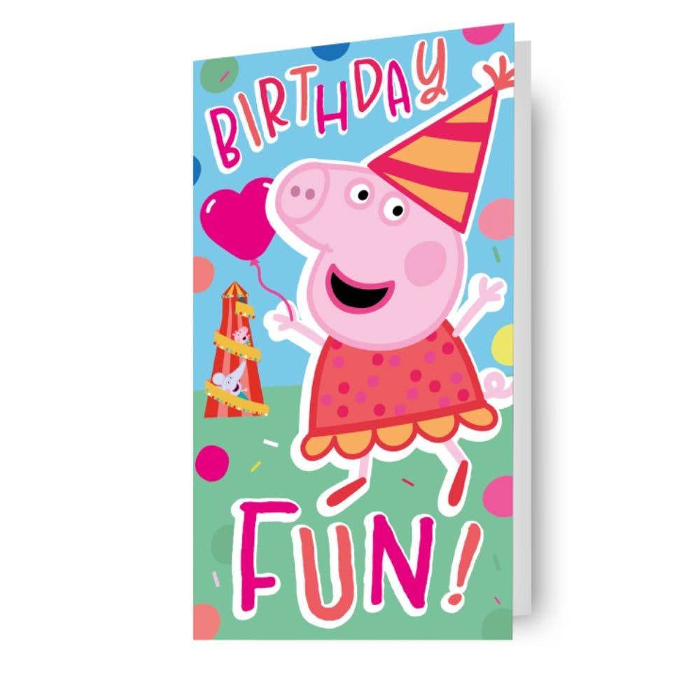 Peppa Pig Sticker Birthday Card