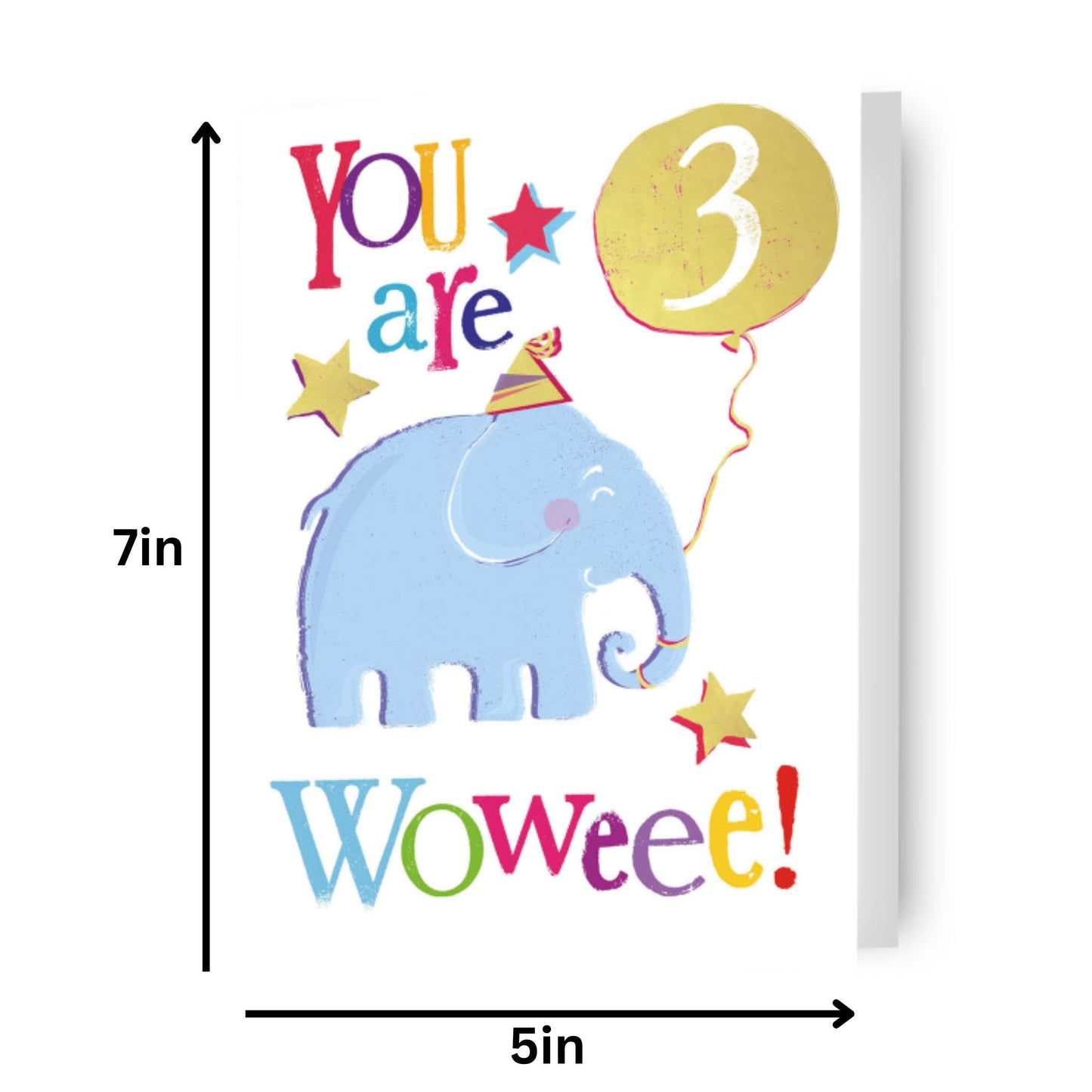 Brightside Age 3 Birthday Card