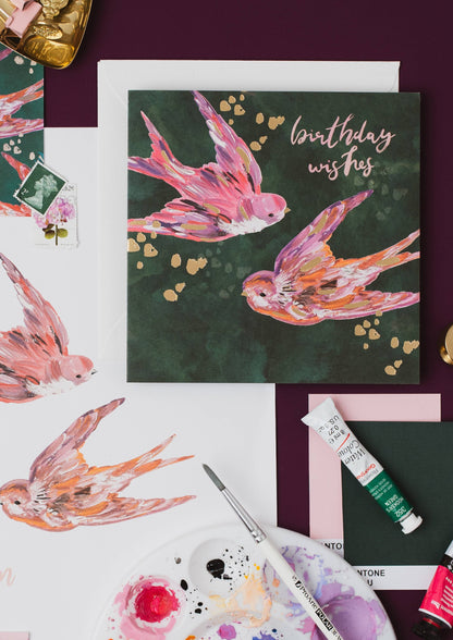 Maison Open Birthday Two Swallows Birthday Wishes